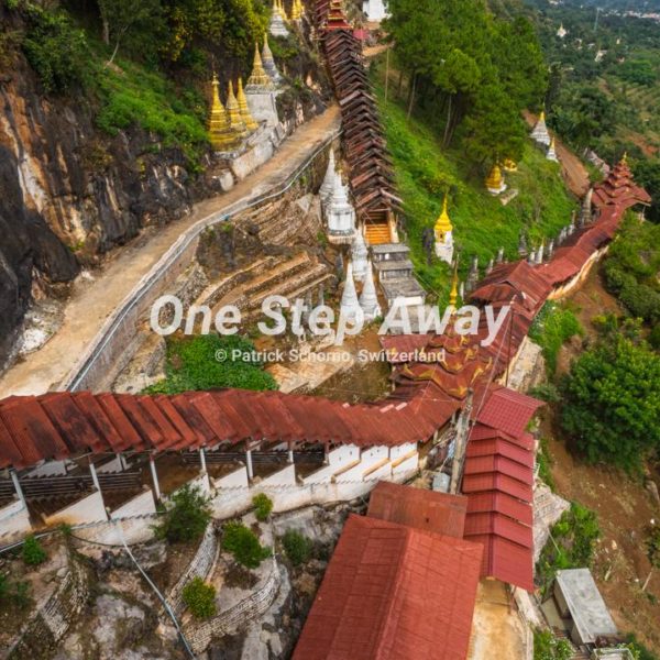 Myanmar - Pindaya / Temple with cave, Tempel mit Höhle