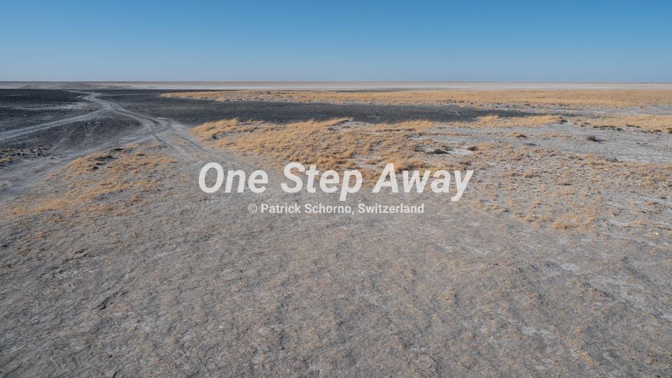 Botswana - Ntwetwe Pan / Viewpoint pan, Aussichtspunkt Pfanne